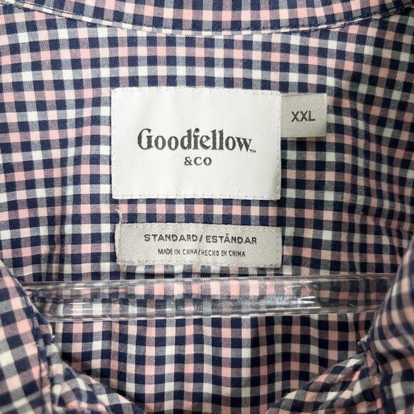 Goodfellow & Co Button Down Shirt Standard Check XXL - Picture 6 of 9